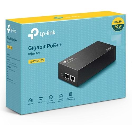 TP-LINK TL-POE170S Gigabit PoE++ 60W Enjektör
