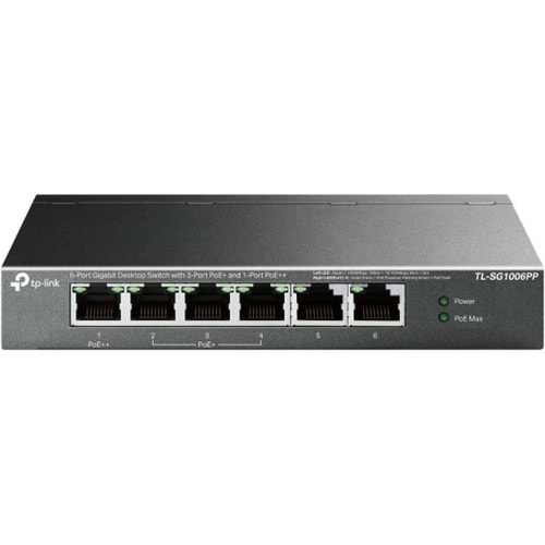 Tp FestaTL-SG1006PP 64W 4GE PoE Switch,2GE Uplink uplink (3yıl üretici garantili)