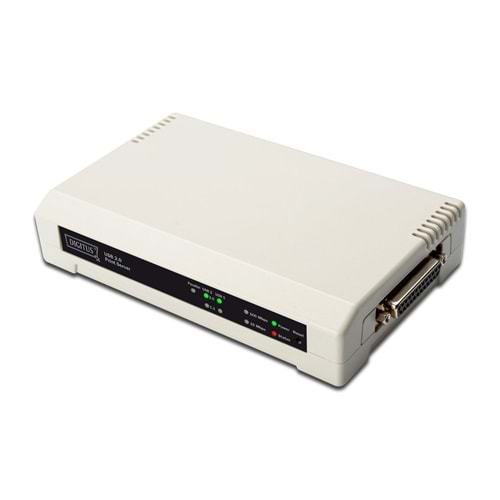 Digitus DN-13006-1 3'lü print server.2*USB2.0/DB36 DB36E/RJ45