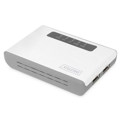 DIGITUS DN-13024 2 PORT USB2.0 KABLOSUZ AĞ SUNUCUS