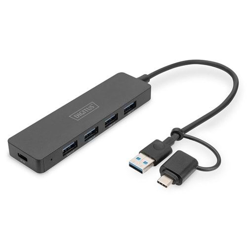 Digitus DA-70235 20cm USB3.0 4'lü ince tip adapt ör