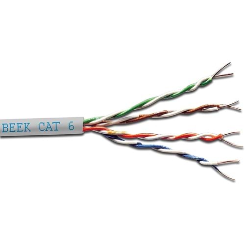 Beek BC-305-UU6-HF 305m Cat 6 UTP 23AWG Lsoh gri k