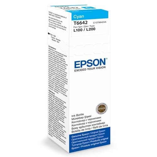Epson C13T66424A L210-L550 Mavi Mürekkep Kartuş
