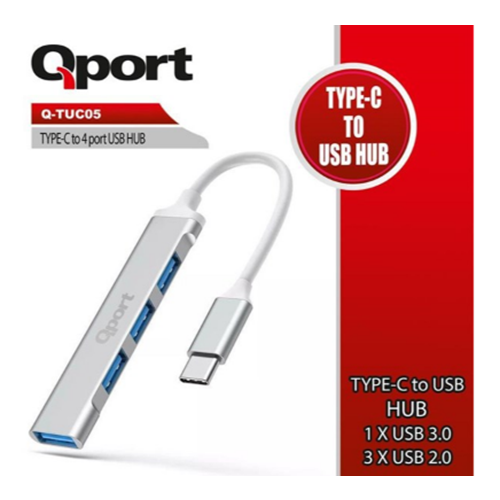 QPORT Q-UC204 4port USB Çoklayıcı Hub