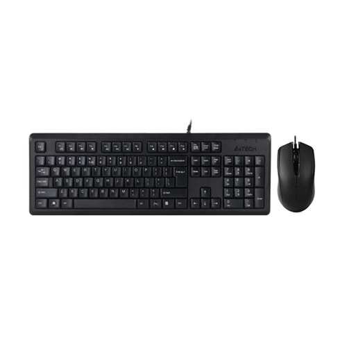 A4 TECH KR-9276 USB Q Trk Optic Mouse Suya Dayanıklı Siyah Multimedya Klavye