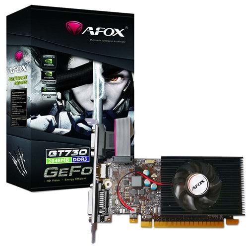 AFOX GT730 2GB AF730-2048D3L6 DDR3 128bit HDMI DVI PCIe 16X v2.