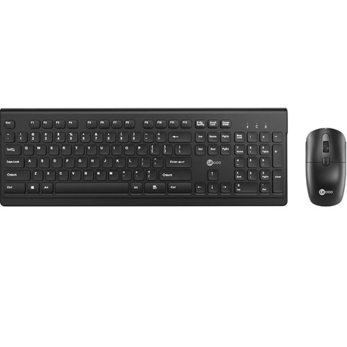 LENOVO LECOO KW203 Kablosuz Q Trk Optic Mouse Siyah Standart Klavye - Mouse