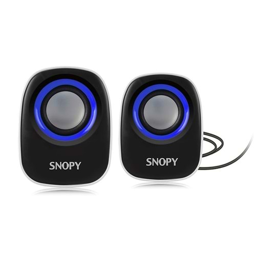 SNOPY SN-120 1+1 USB Beyaz/Mavi Hoparlör