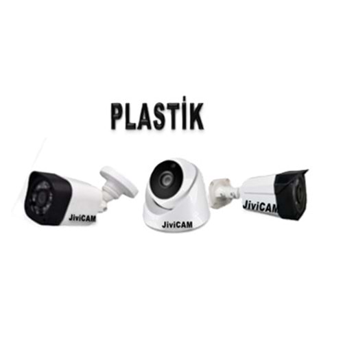 JiviCAM 3.6mm 2mp 3 IR LED Dome AHD Güvenlik Kamerası Plastik Kasa