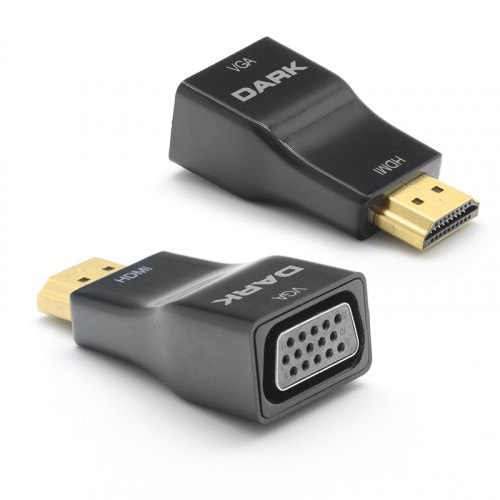 DARK DK-HD-AHDMIXVGA5 HDMI-VGA (D) Çevirici Adaptör Siyah