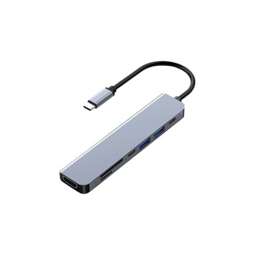 FRISBY FA-7684C Type-C 7'si 1 Arada Hub Adaptör
