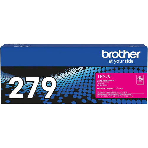 BROTHER TN279M Orijinal Kırmızı (Magenta) Lazer Toner Kartuşu (~1.200 Sayfa Baskı Kapasiteli)
