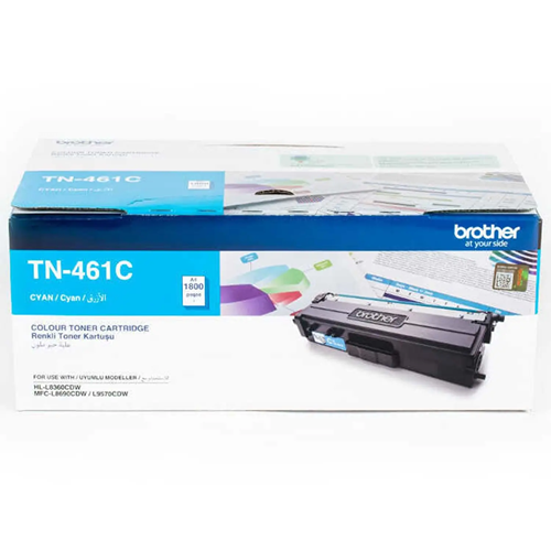 BROTHER TN461C Mavi (Cyan) Orijinal Lazer Toner (Yaklaşık 1.800 Sayfa)