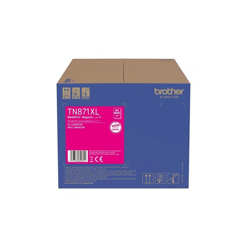 BROTHER TN-871XLM Kırmızı (Magenta) Extra Yüksek Kapasiteli Toner Kartuşu (9.000 Sayfa)