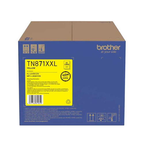 BROTHER TN-871XLY Sarı (Yellow) Extra Yüksek Kapasiteli Toner Kartuşu (9.000 Sayfa)