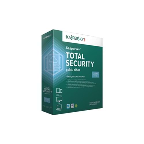 Kaspersky Total Security 3Kullanıcı 1Yıl
