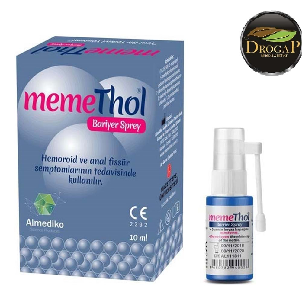 MEMETHOL BARİYER SPREY 10 ML ( HEMOROİD VE ANAL FİSSÜR )