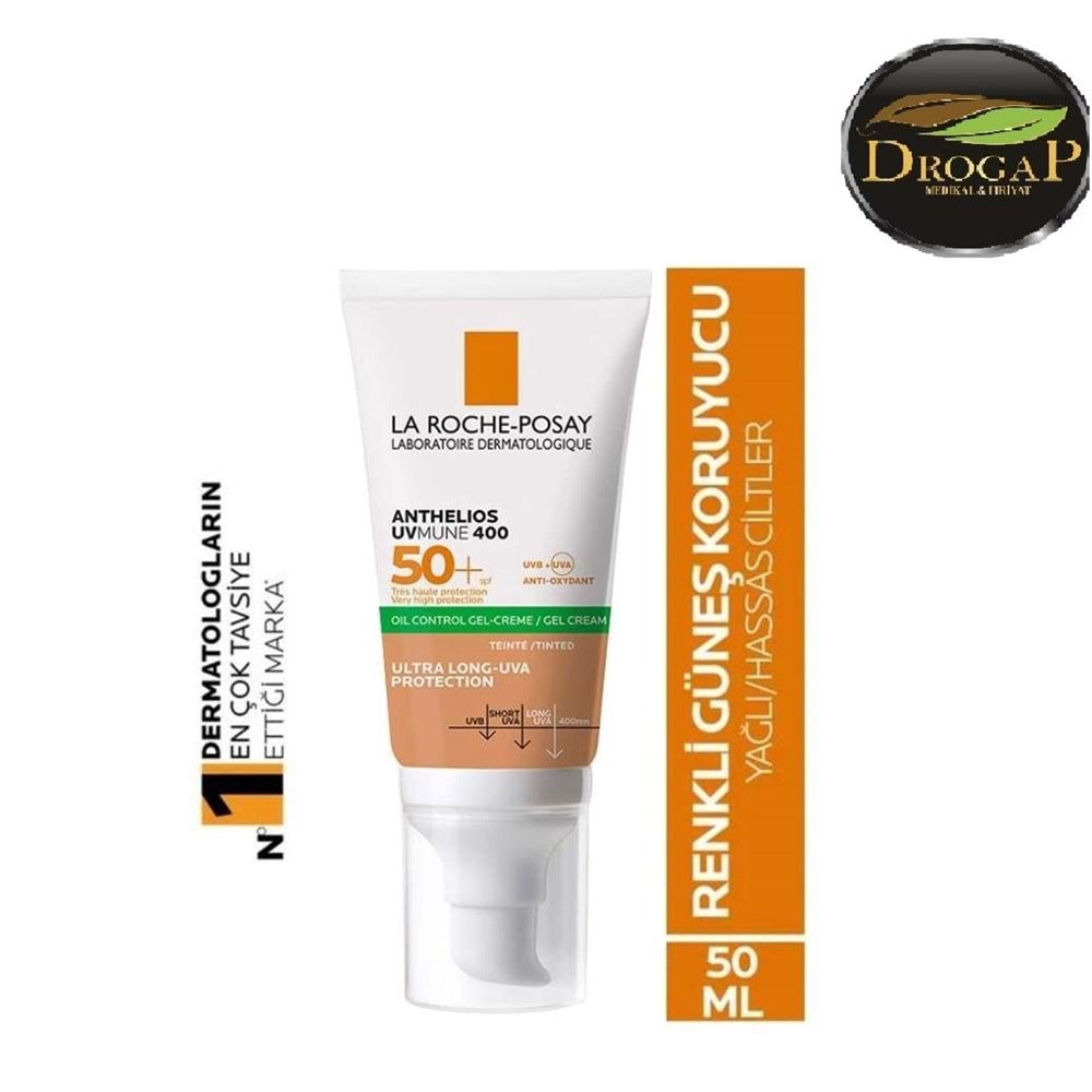 LA ROCHE POSAY ANTHELIOS XL SPF 50+ ANTİ-SHİNE DRY TOUCH 50 ML GÜNEŞ KREMİ ( TİNTED ) ( YAĞLI VE HASSAS CİLTLER İÇİN )