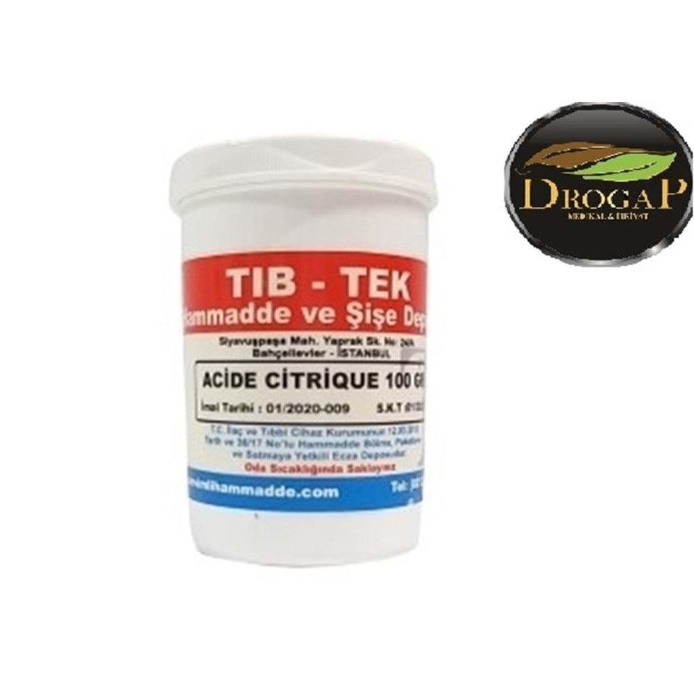 TIB-TEK SİTRİK ASİT ( ACİDE CİTRİQUE ) 100 GR