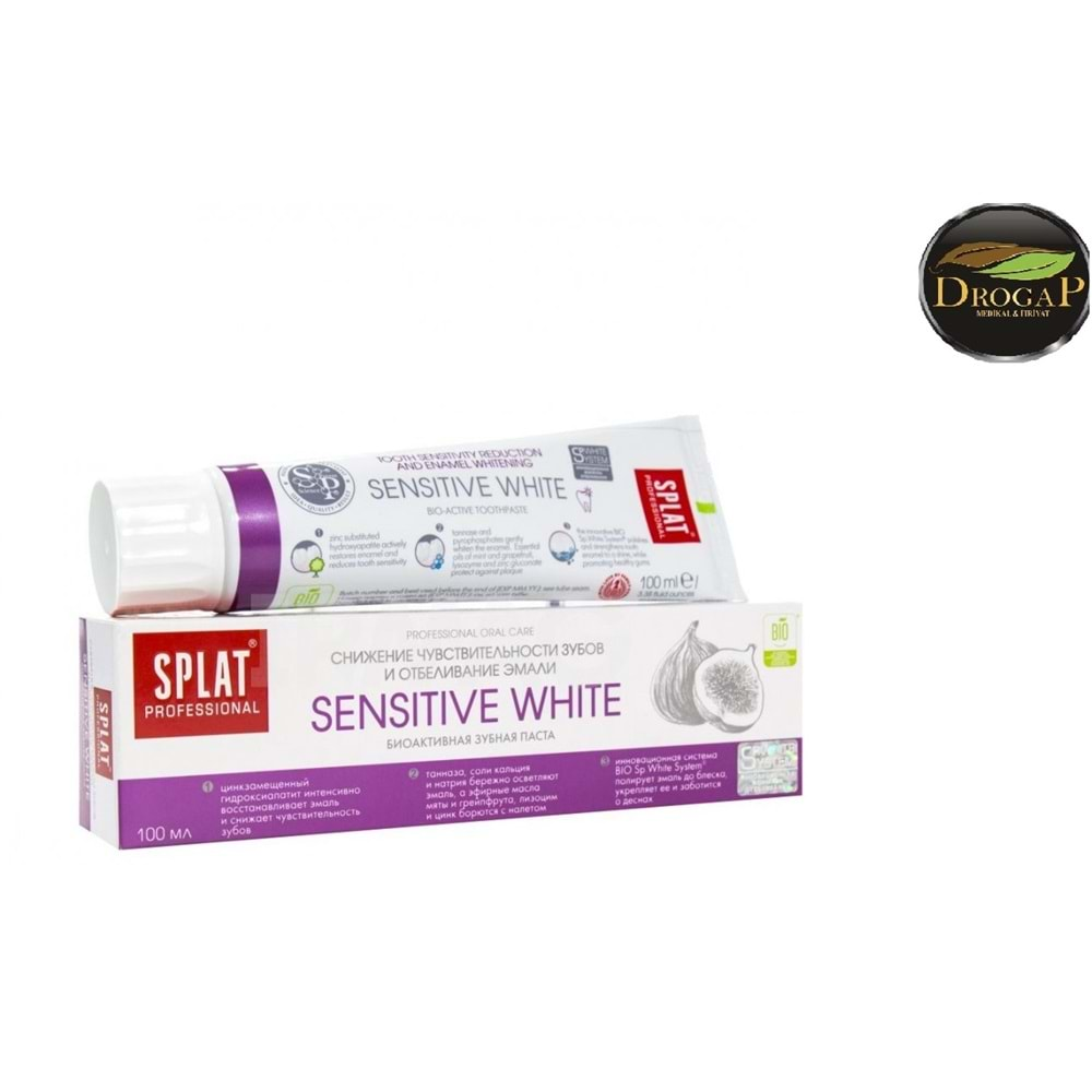 SPLAT DİŞ MACUNU SENSİTİVE WHITE 100 ML