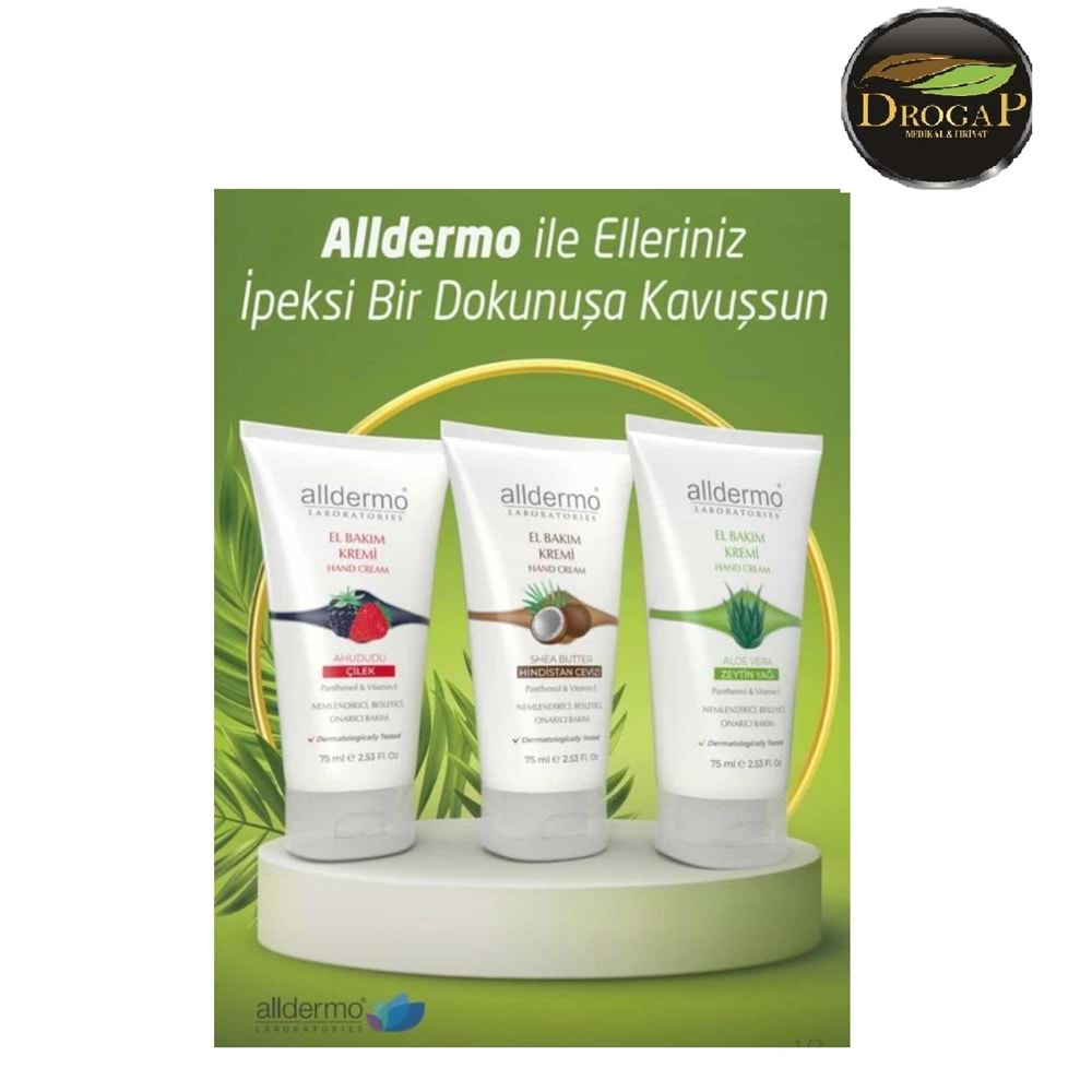 ALLDERMO EL BAKIM KREMİ 75 ML ( ALOE VERA & ZEYTİN YAĞLI )