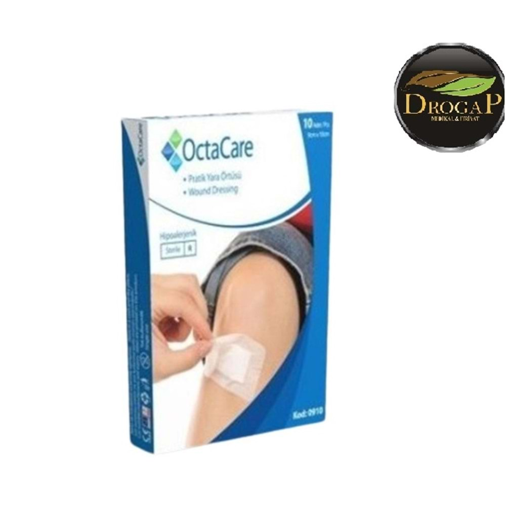 OCTACARE PRATİK YARA ÖRTÜSÜ ( SEZERYAN BANDI ) 5 CM X 9 CM 10 LU PAKET