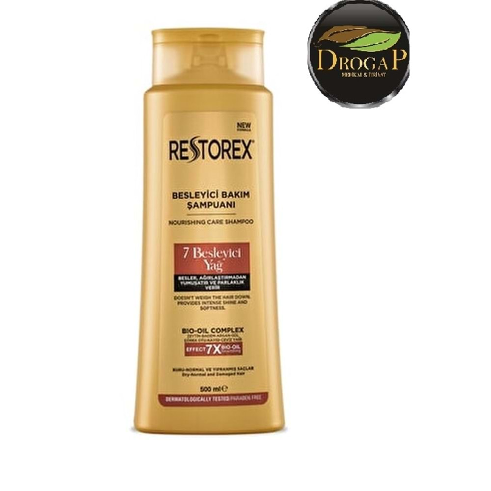 RESTOREX 7 BESLEYİCİ YAĞ İÇEREN BESLEYİCİ BAKIM ŞAMPUANI 500 ML