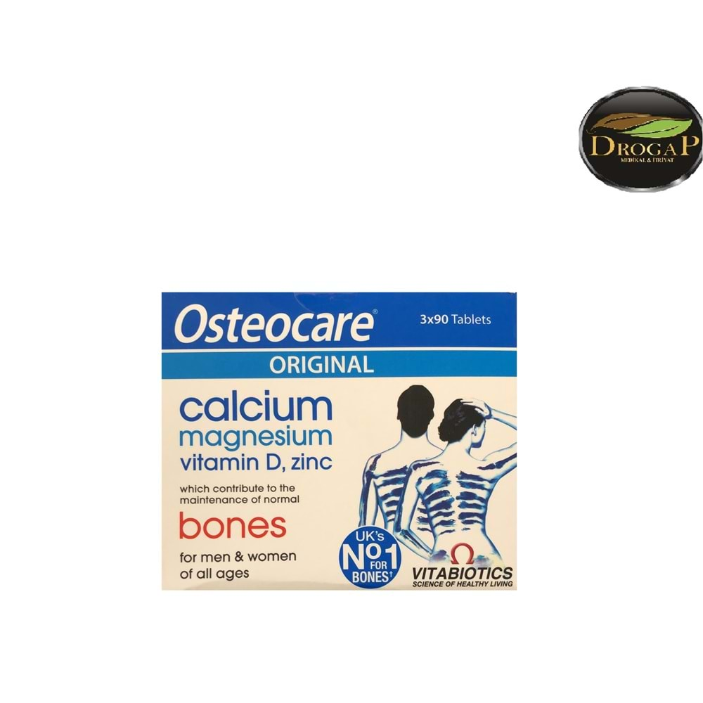 OSTEOCARE ORIGINAL 90 TABLET & 3 AL 2 ÖDE AVANTAJ PAKET ( CALCİUM &MAGNESİUM &VİTAMİN D&ZİNC )