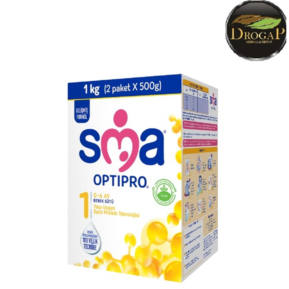 SMA OPTİPRO PROBİYOTİK MAMA BEBEK SÜTÜ 0-6 AY 900 GR NO : 1