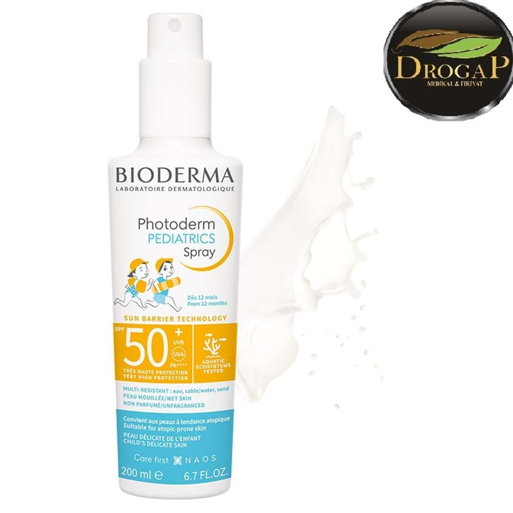 BİODERMA PHOTODERM PEDİATRİCS SPRAY SPF 50 + 200 ML GÜNEŞ KREMİ ( ÇOCUK )