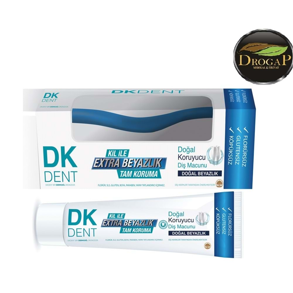 DK DENT DERMOKİL DİŞ MACUNU 50 ML + FIRÇA HEDİYELİ TAM KORUMA ( KLASİK )