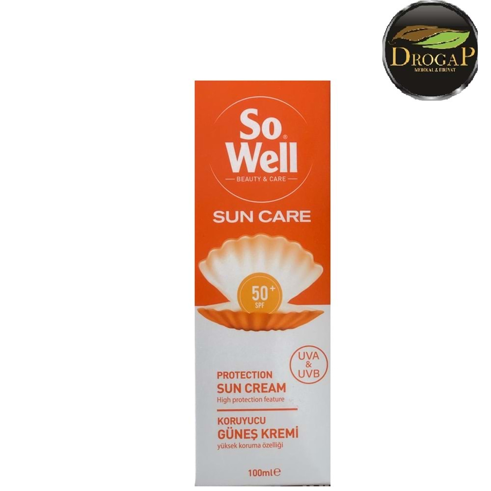 SO WELL SUNCARE KORUYUCU GÜNEŞ KREMİ SPF 50+ UVA&UVB 100 ML YENİ KUTU