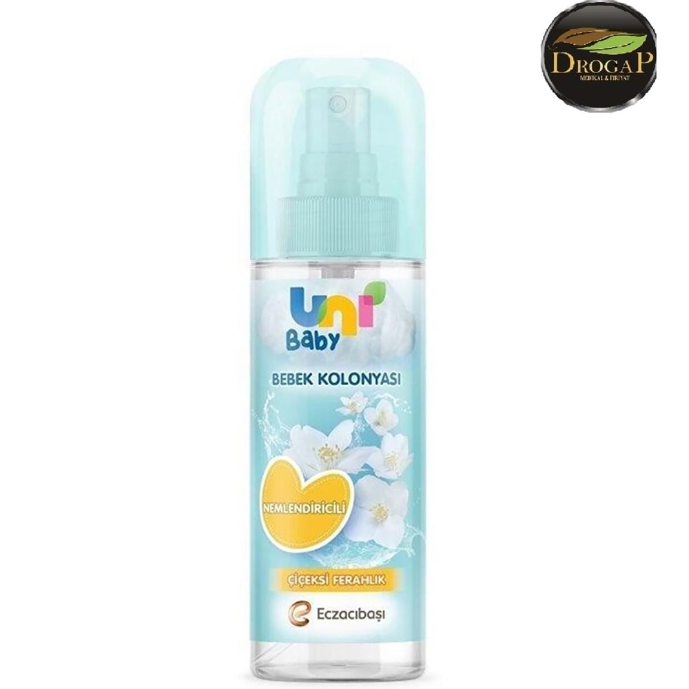 UNİ BABY BEBEK KOLONYASI 150 ML SPREY ( ÇİÇEKSİ FERAHLIK ) NEMLENDİRİCİLİ