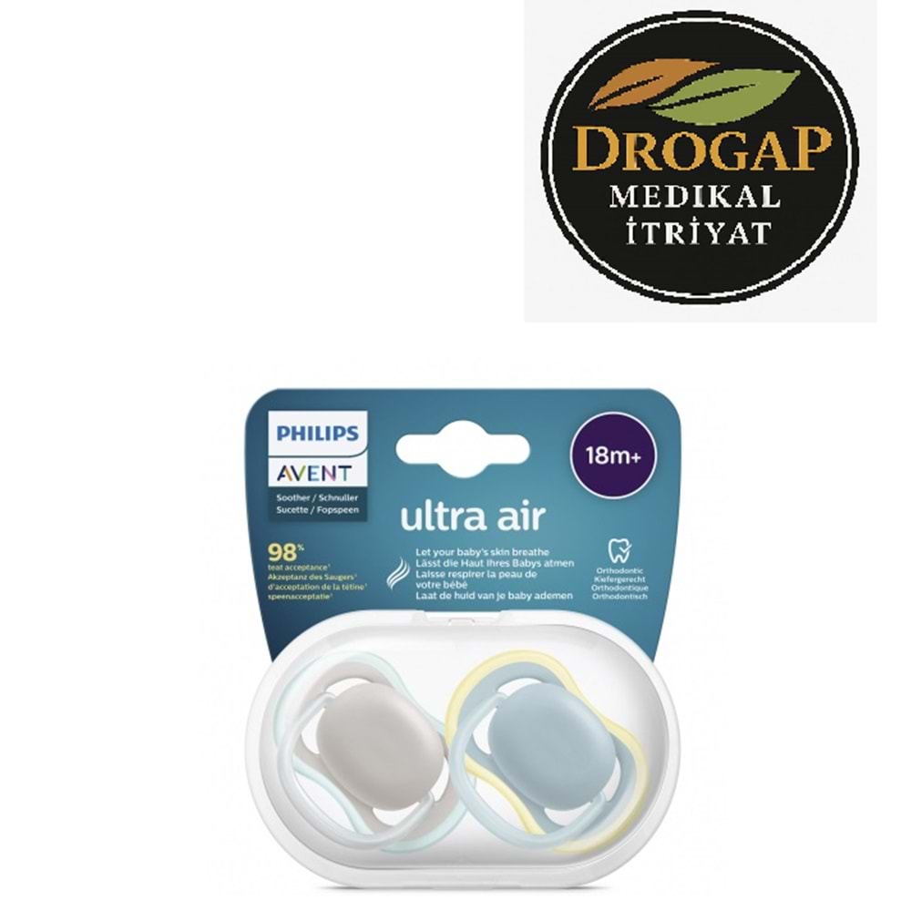 AVENT EMZİK ULTRA AİR SOOTHER SCF349/01 ERKEK 18M+ AY NO : 2