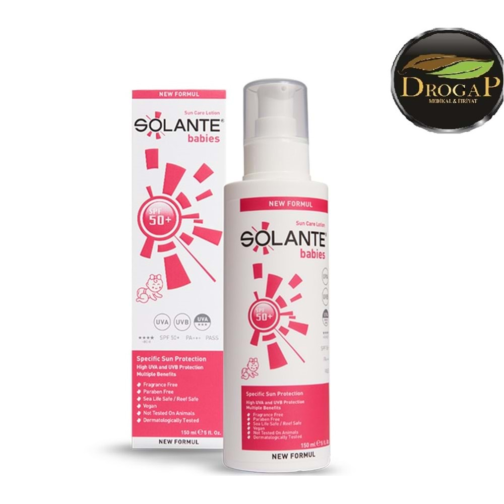 SOLANTE SUN CARE BABİES LOTİON SPF50+ 150 ML ( ÇOCUKLAR İÇİN )