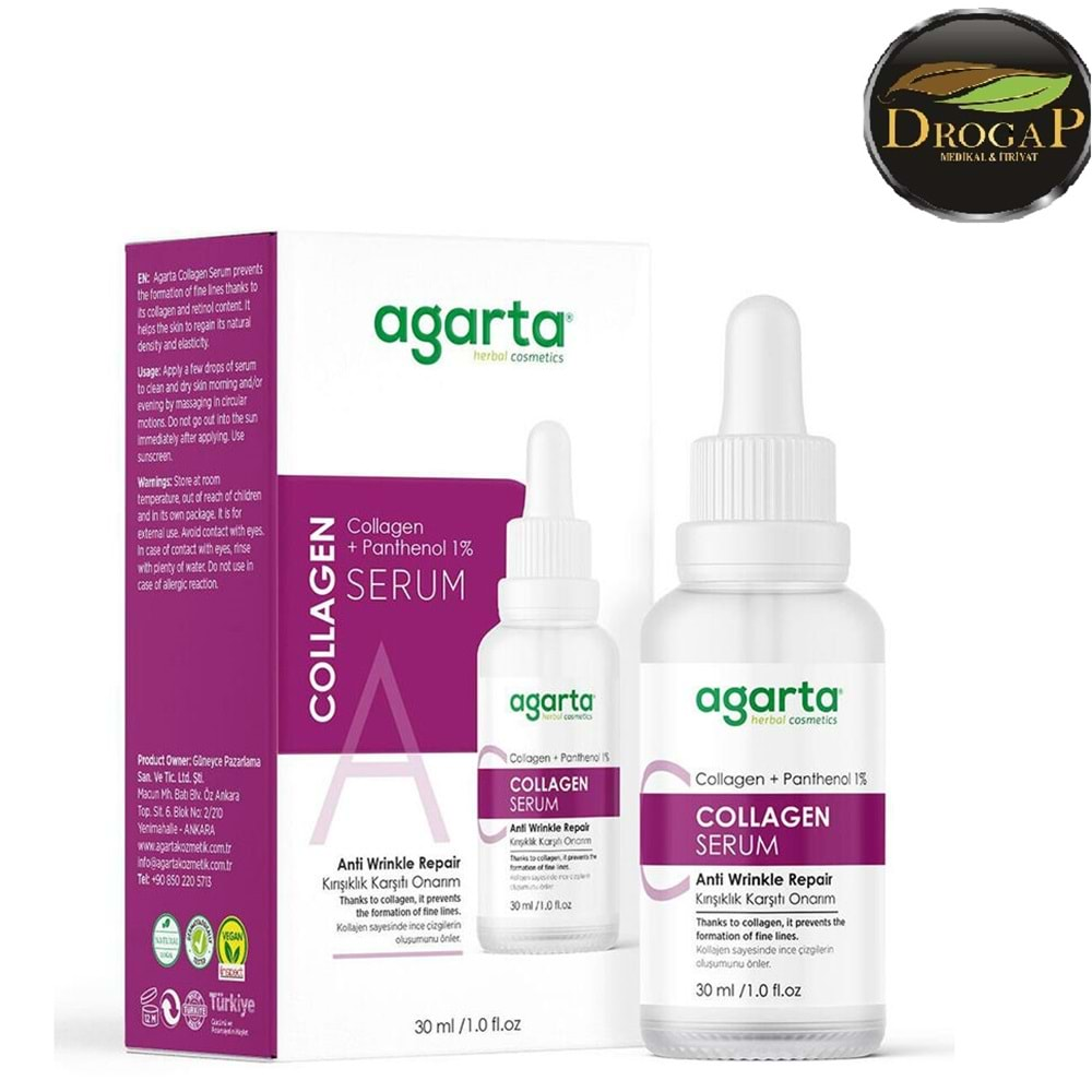 AGARTA COLLAGEN SERUM 30 ML ( YAŞLANMA KARŞITI )