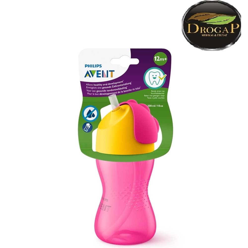 AVENT SCF798/02 PİPETLİ BARDAK SULUK 12M+ 300 ML PEMBE