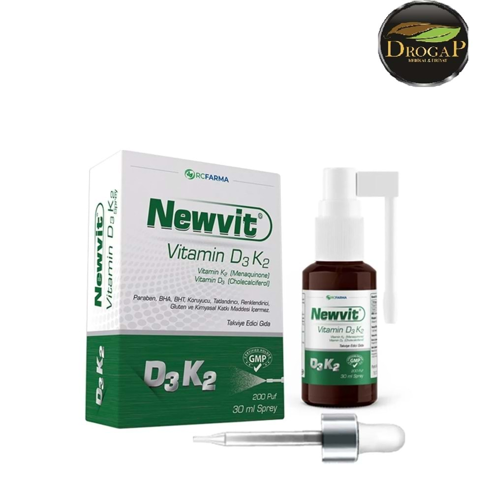 NEWVİT VİTAMİN D3 K2 SPREY 30 ML