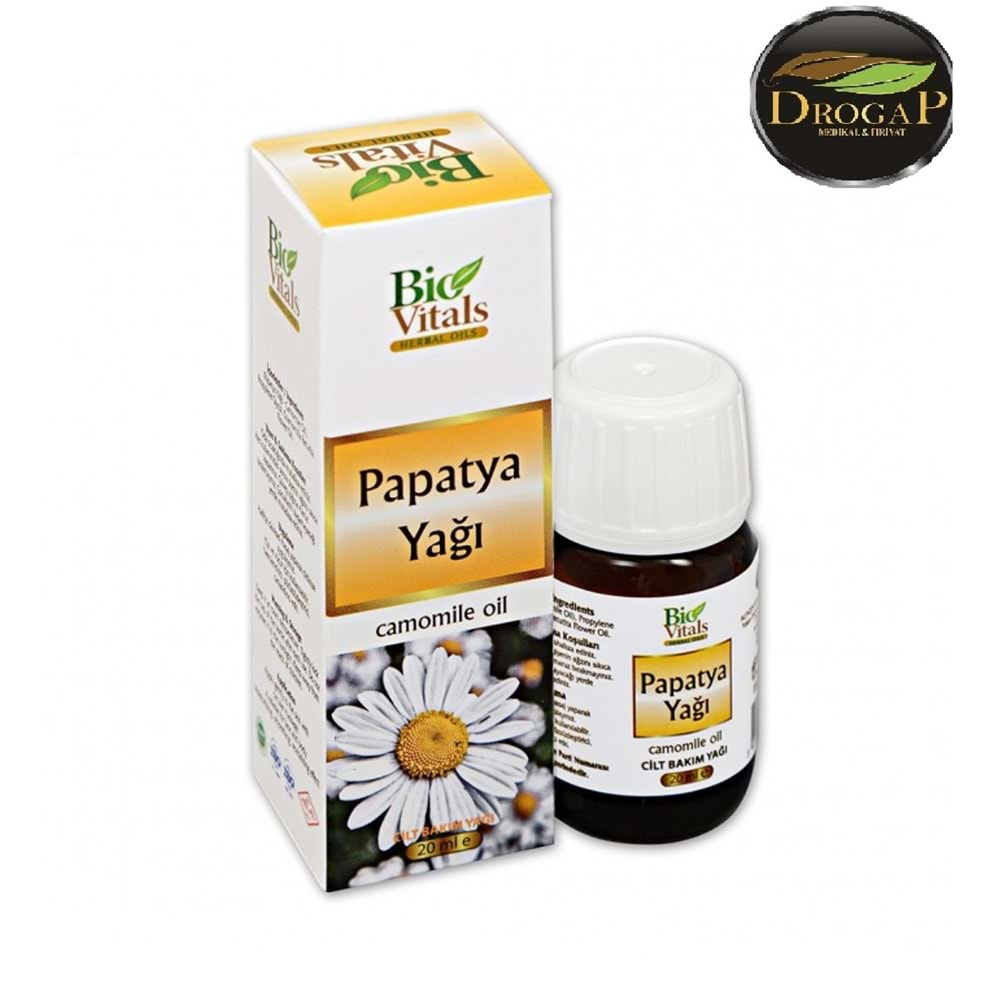 BİO VİTALS PAPATYA YAĞI 20 ML