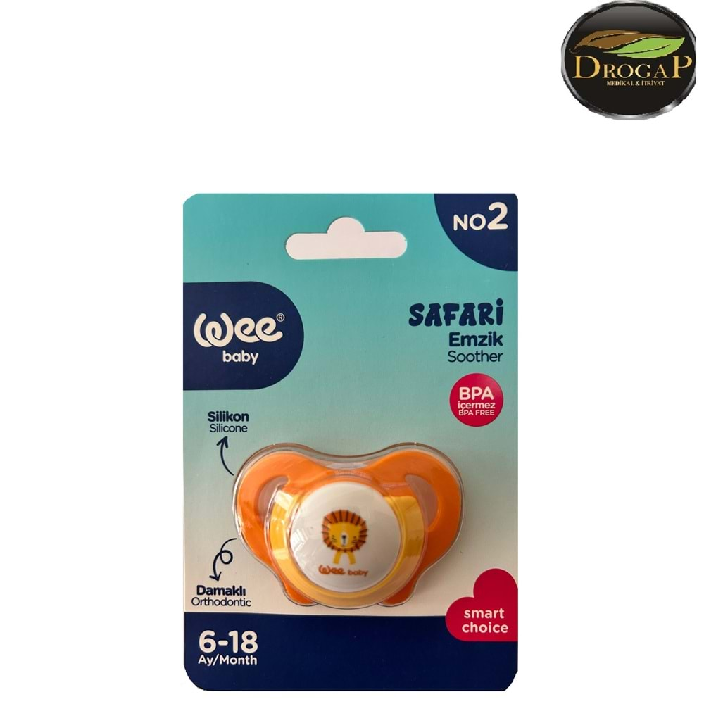 WEE BABY EMZİK SAFARİ SOOTHER 6-18 AY NO : 2 ( 947 )