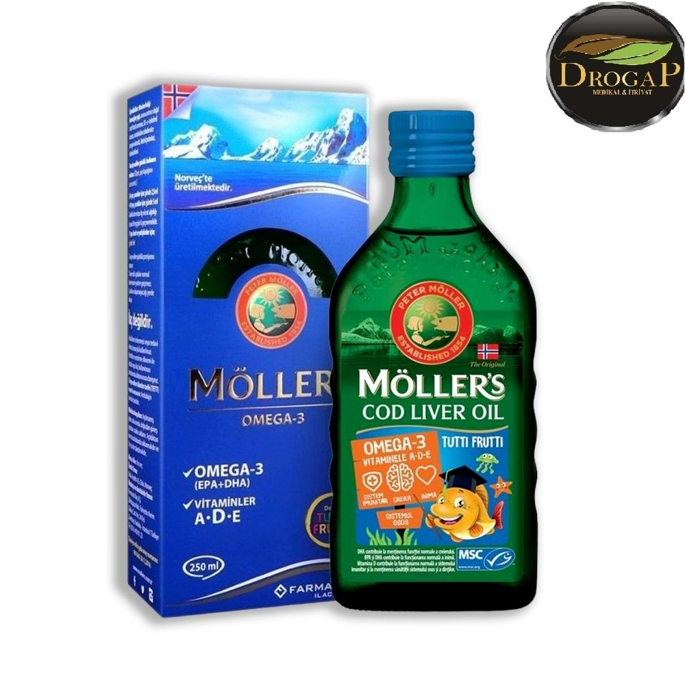 MÖLLER'S OMEGA-3 BALIK YAĞI ŞURUBU 250 ML ( TUTTİ FURUTTİ )