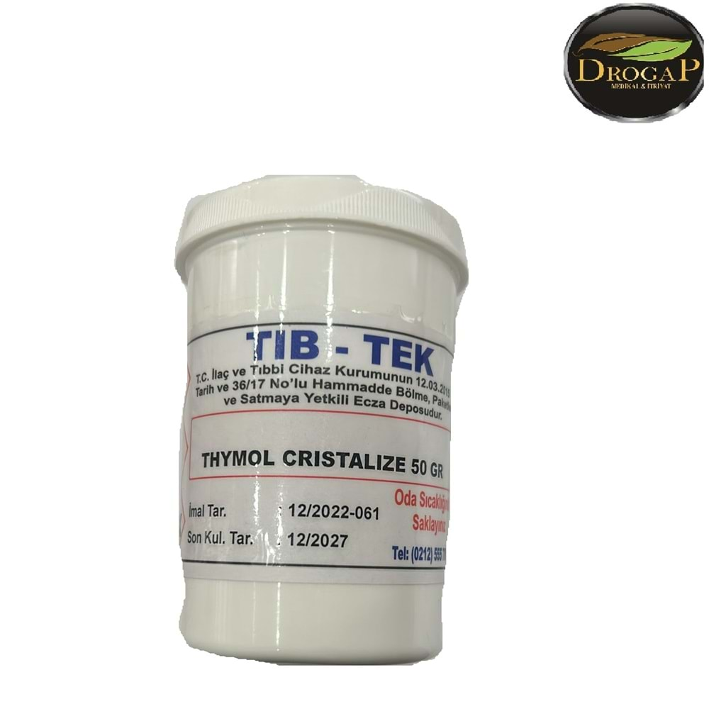 TIB-TEK THYMOL CRISTALİZE 50 GR ( TİMOL )