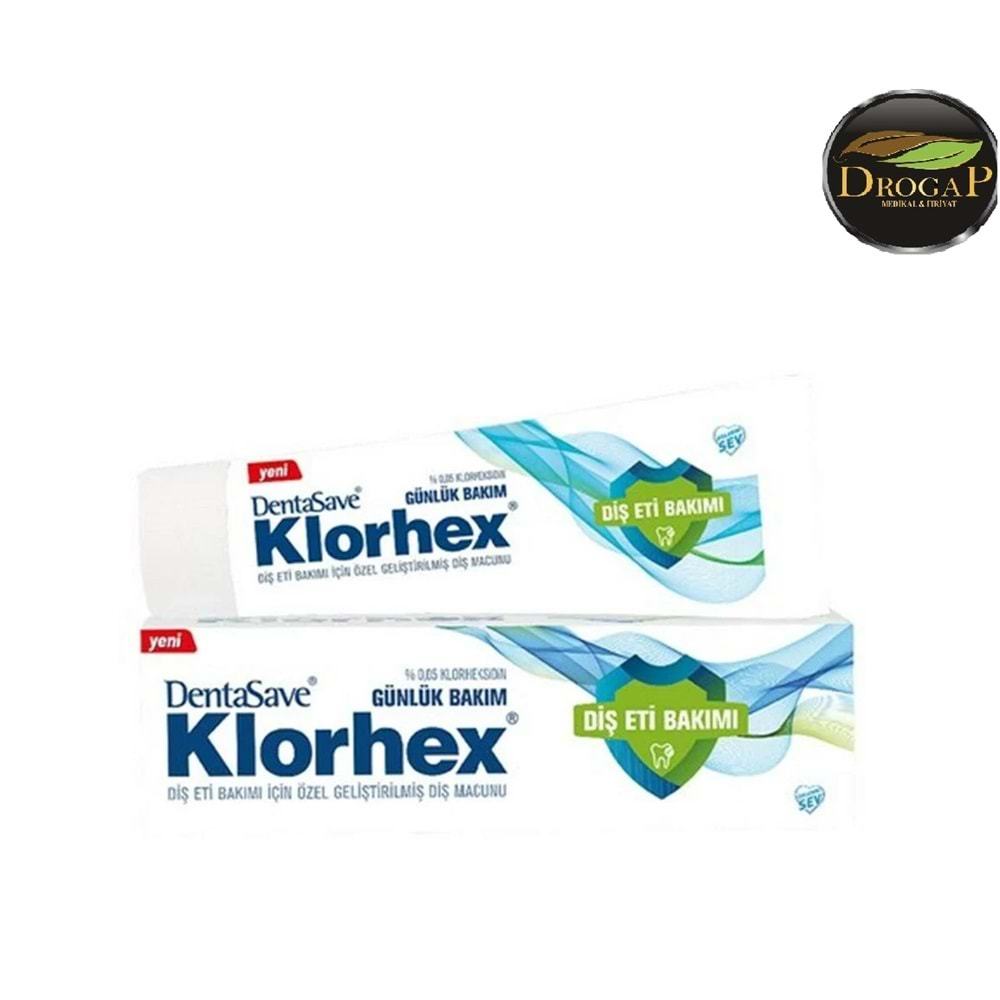 DENTASAVE KLORHEX % 0,05 KLORHEKSİDİN DİŞ MACUNU 75 ML ( GÜNLÜK BAKIM )