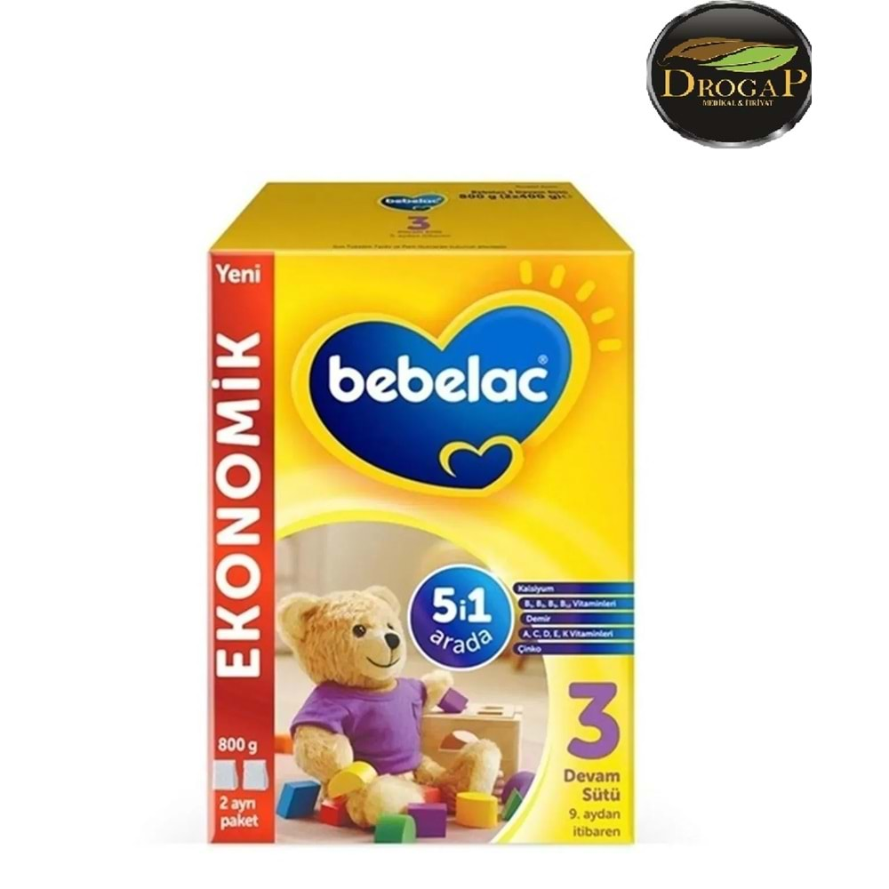 BEBELAC MAMA DEVAM SÜTÜ 9. AYDAN İTİBAREN 800 GR NO : 3