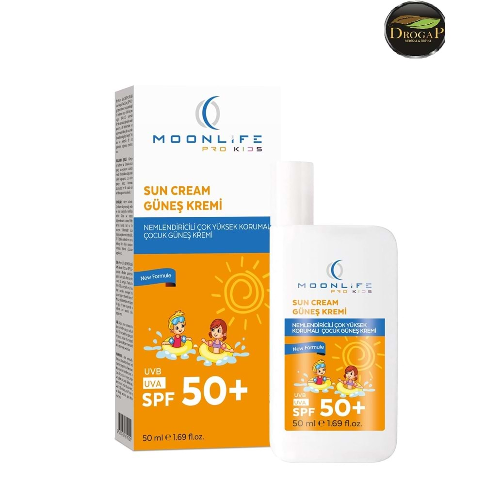 MOON LİFE DERMO PLUS KİDS GÜNEŞ KREMİ SPF 50+ 50 ML ( ÇOCUK )