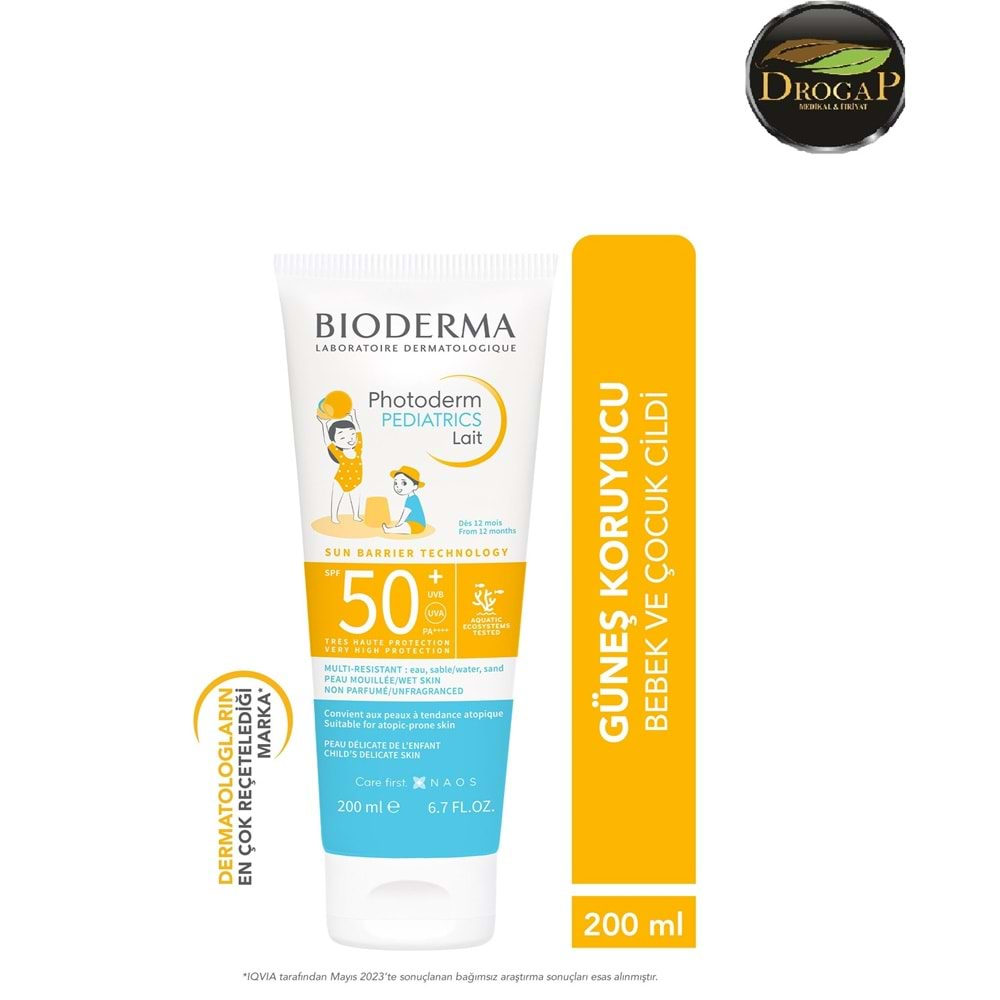 BİODERMA PHOTODERM PEDİATRİCS SPF 50 + 200 ML GÜNEŞ KREMİ ( ÇOCUK )