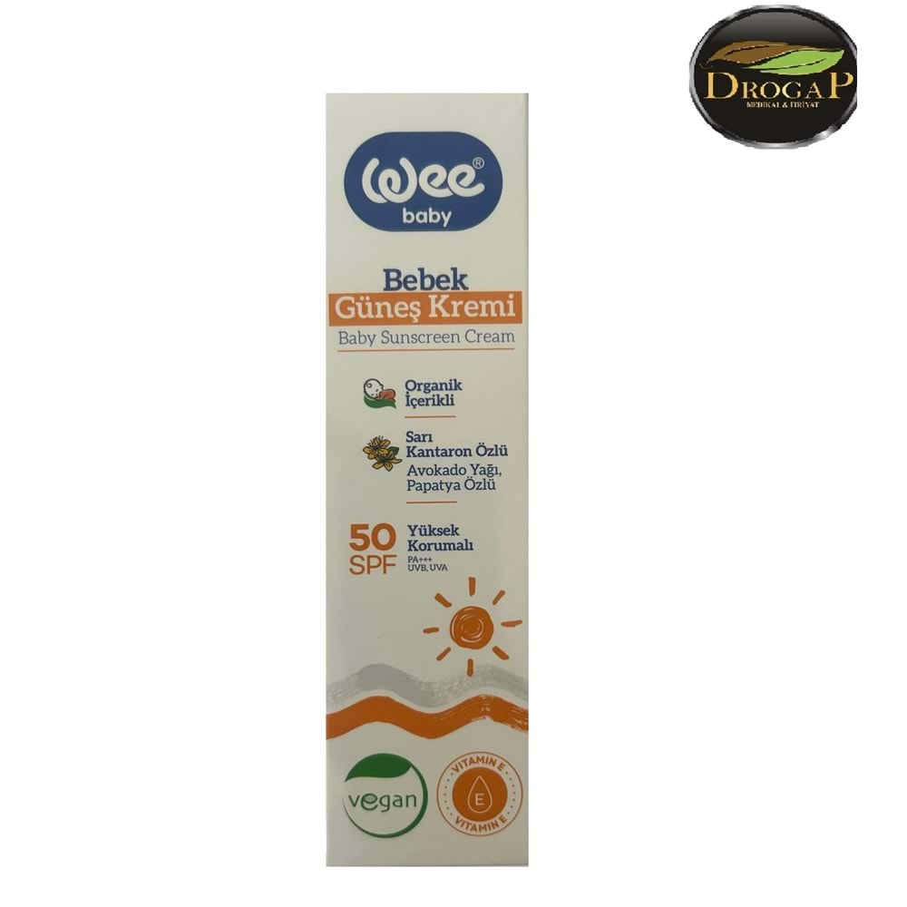 WEE BABY BEBEK GÜNEŞ KREMİ SPF50 75 ML YÜKSEK KORUMA ( 546 )