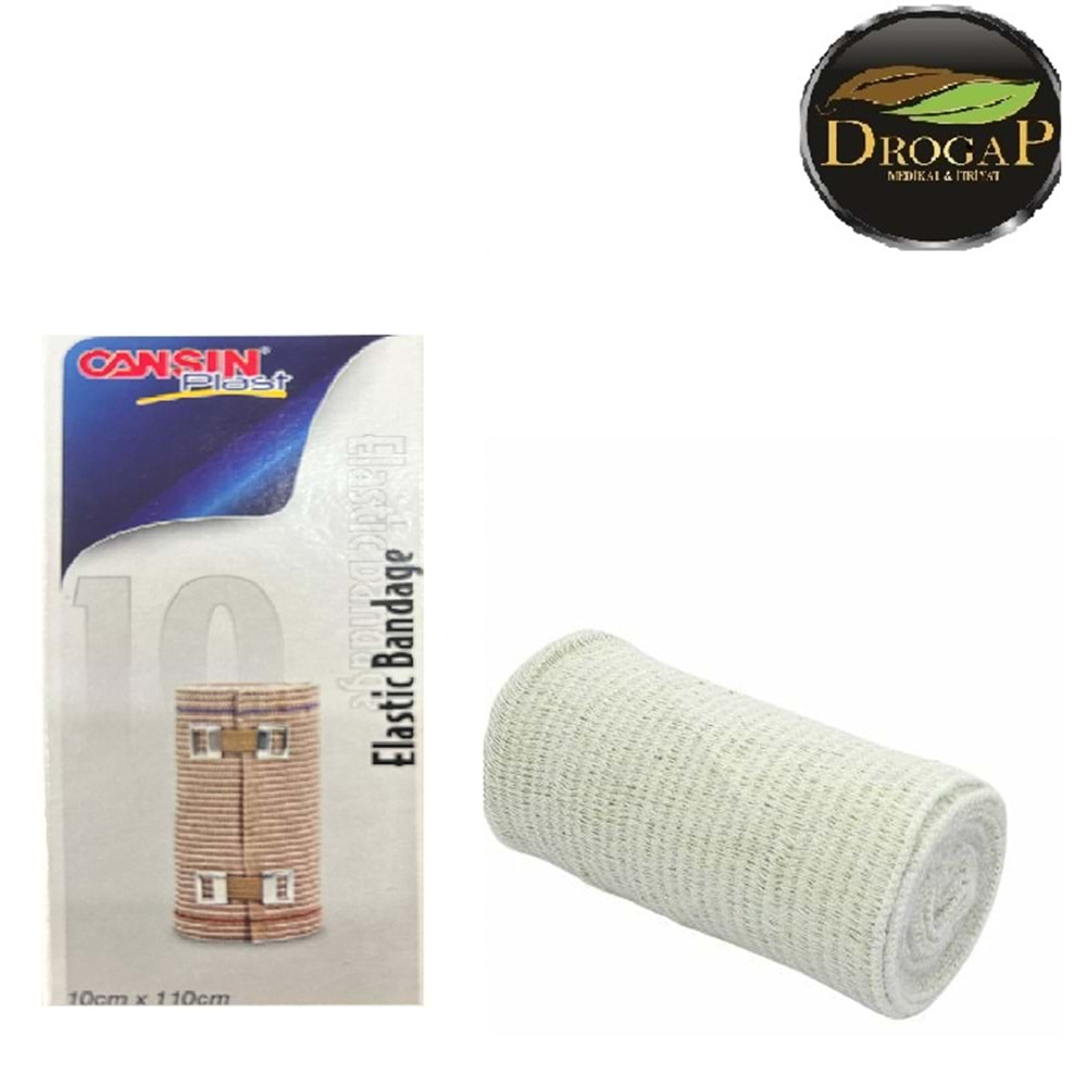 CANSIN PLAST ELASTİK BANDAJ 10 CM NO : 602-E ( BEYAZ RENK )