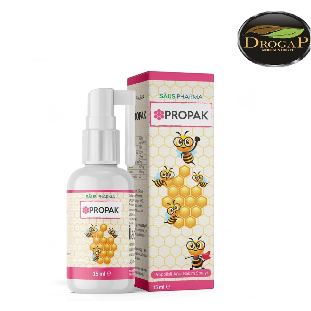 PROPAK ORAL SPREY 15 ML ( AĞIZ YARALARI İÇİN ) ( SAUS PHARMA )