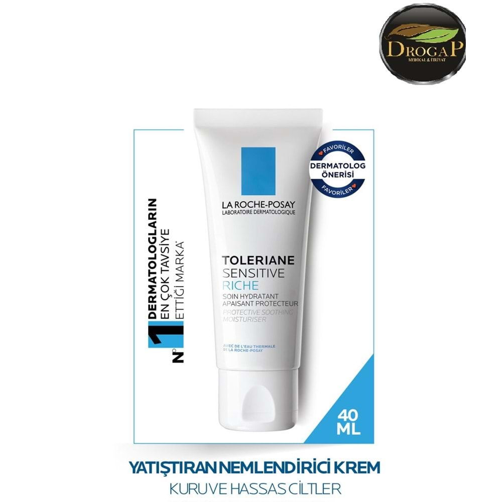 LA ROCHE POSAY TOLERİANE SENSİTİVE RİCHE NEMLENDİRİCİ KREM 40 ML ( KURU VE HASSAS CİLTLER İÇİN )